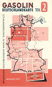 1957 Gasolin map of West Germany sheet 2