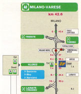 Strip map from 1991 IP atlas of Italy