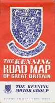 Carte routière Kenning Grande Bretagne de 1967