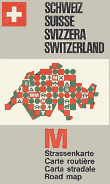 1967 Migros (Migrol) map of Switzerland