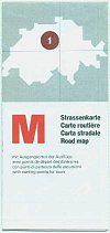 1985 Migros sectional Map of Switzerland