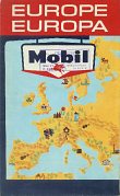 1964 Mobil Map of Europe