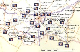 Luxembourg from the 2001 Q8 map of Belgium