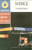1987 Statoil map of Sweden