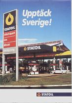 1996 Statoil map of Sweden