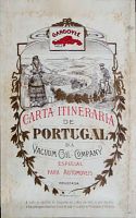 1916 Vacuum/Mobiloil map of Portugal