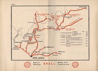 Map page from 1927 Shell Italy booklet