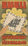 1931 Shell map of the Netherlands