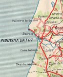 Extract (Figuera da Foz) from ca1948 Shell map of Portugal
