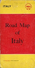 c1955 Shell Foldex map of Italy