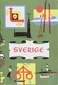 1959 Shell Map booklet of Sweden
