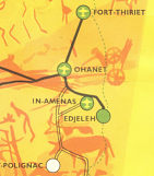 In-Amenas from 1961 Shell map of the Sahara
