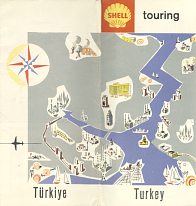 1961 Shell map of Turkey