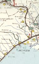 Extract from 1961 Shell map of Turkey