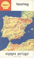 1965/6 Shell map of Spain/Portugal