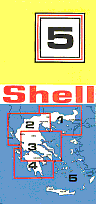 1970 Shell map 5 of Greece
