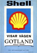 1976 Shell map of Gotland