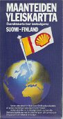 1984 Shell map of Finland