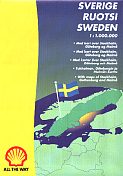 1997 Shell map of Sweden