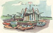 Gas station of the future from 1964 Sinclair World's Fair map