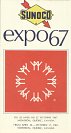 1967 Sunoco Expo 67 Montreal map