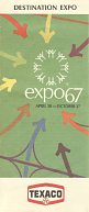 1967 Texaco Expo 67 Montreal map
