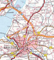Extract from 1968-9 Philip's map