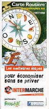 1997-8 Intermarche (Bison Fute) map of France